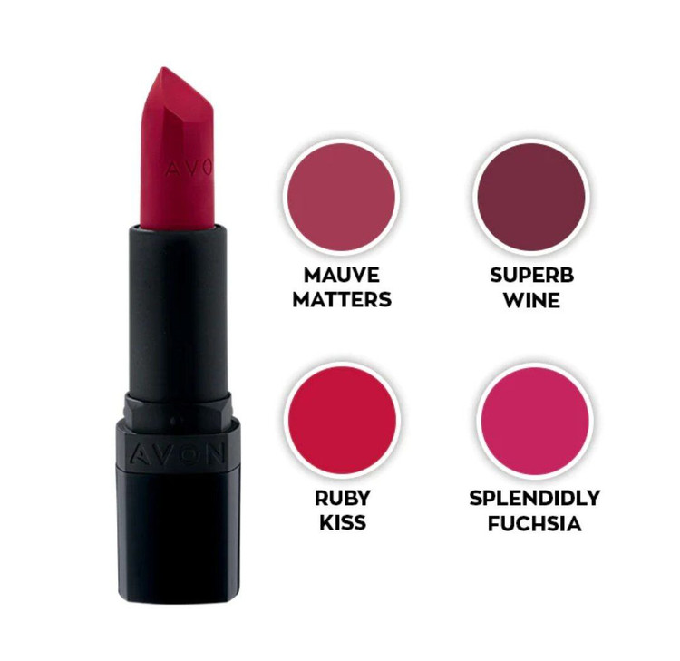 رژ لب جامد مات مدل Avon Ultra Matte حاوی SPF 15