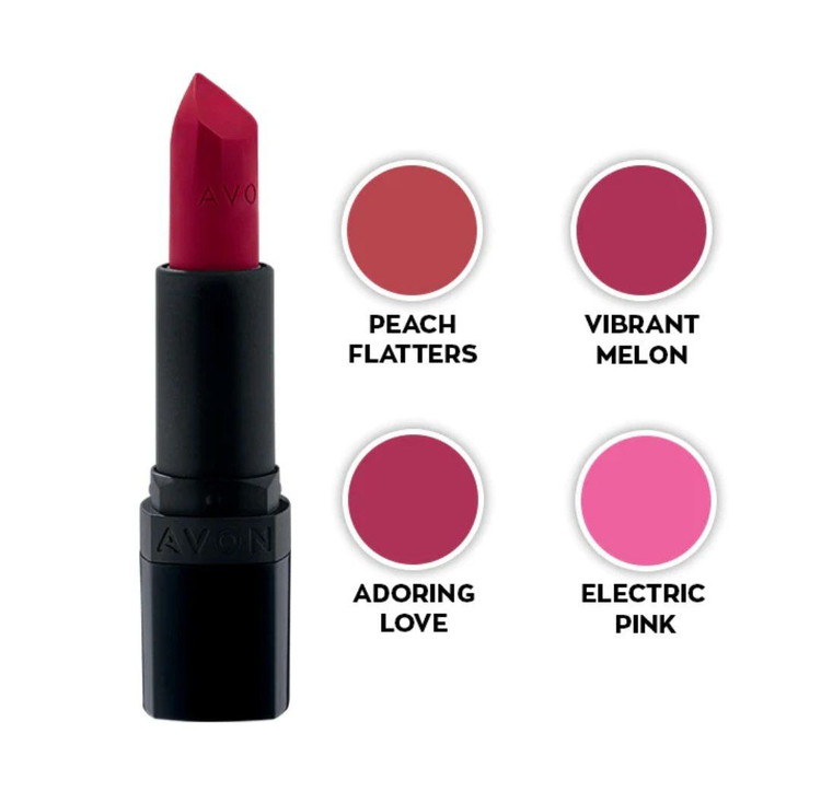 رژ لب جامد مات مدل Avon Ultra Matte حاوی SPF 15